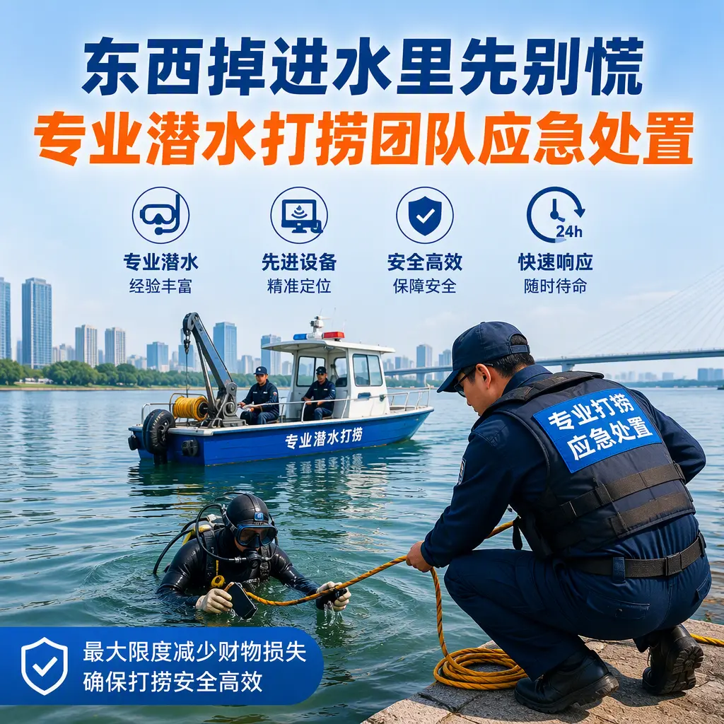 芝罘东西掉进水里先别慌,专业潜水打捞团队应急处置